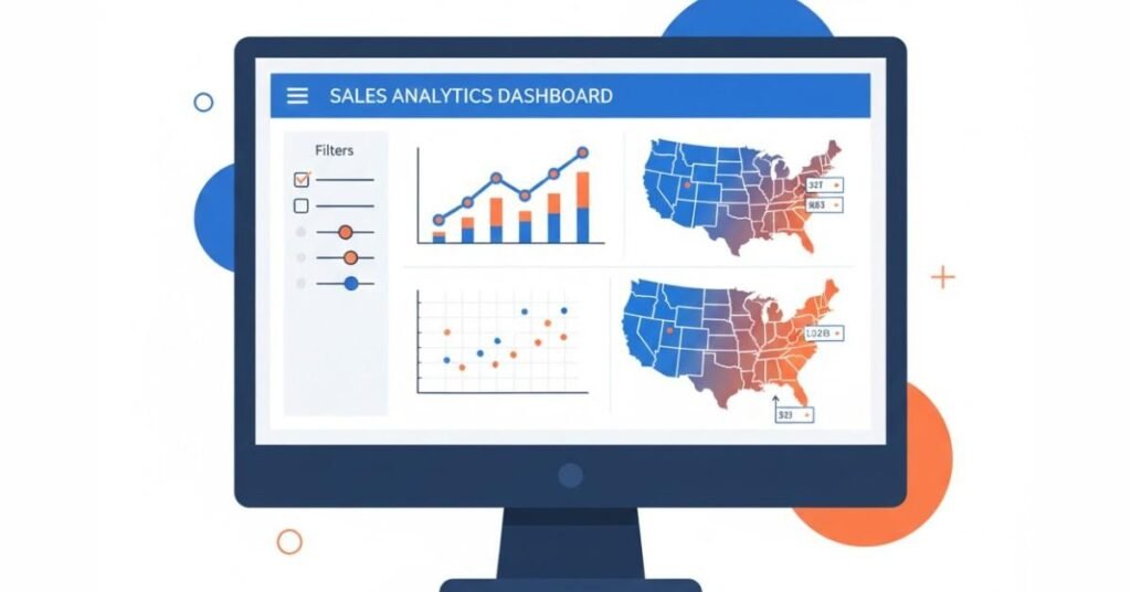 Flat vector of Tableau charts