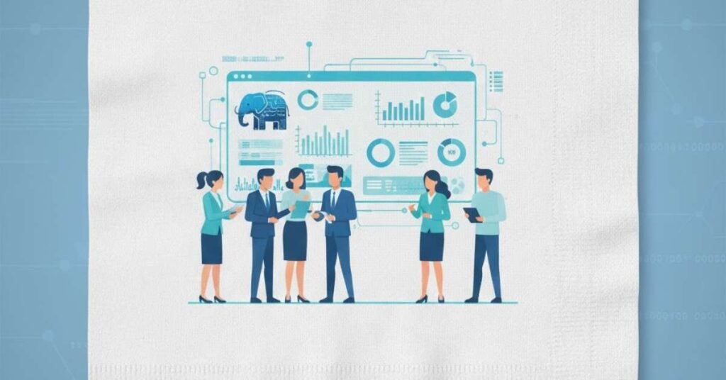Flat vector of business analytics charts