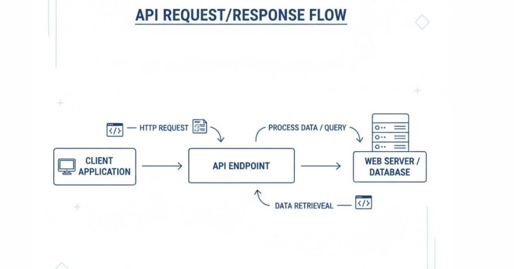 Flat API flow vector.