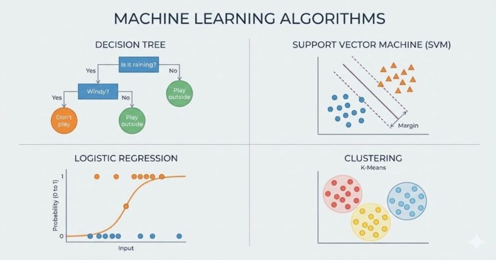 ML algorithms infographic