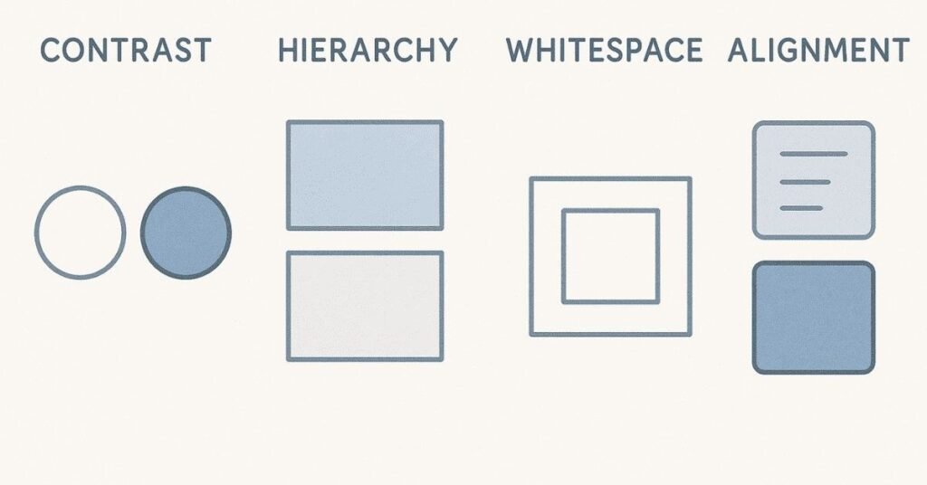 UI color & font palette visual