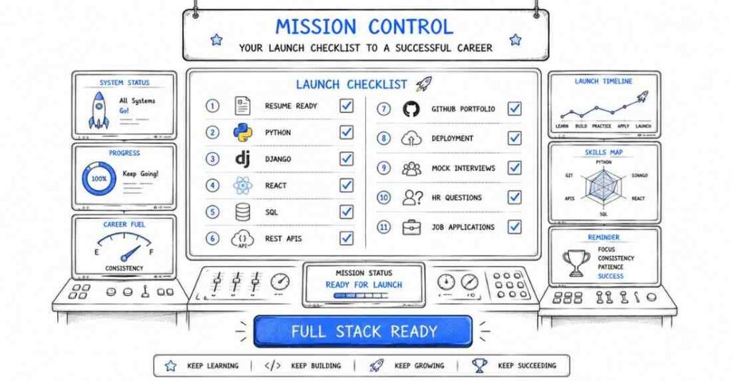 Python Full Stack developer interview preparation checklist for 2026