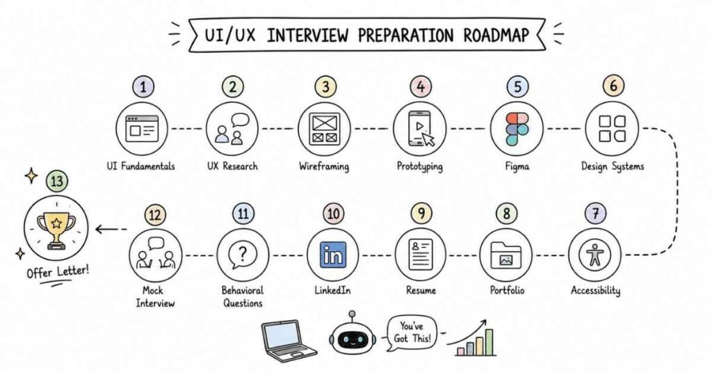 UI UX Interview Preparation Checklist 2026