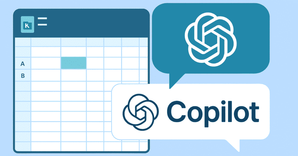 Illustration showing Excel integrated with AI tools for automation.