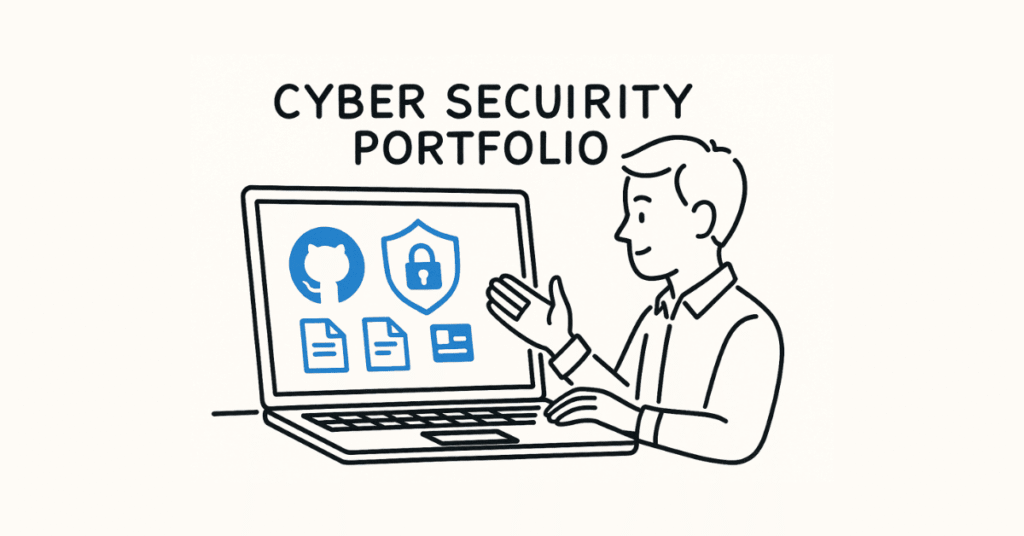 Cybersecurity Portfolio Illustration