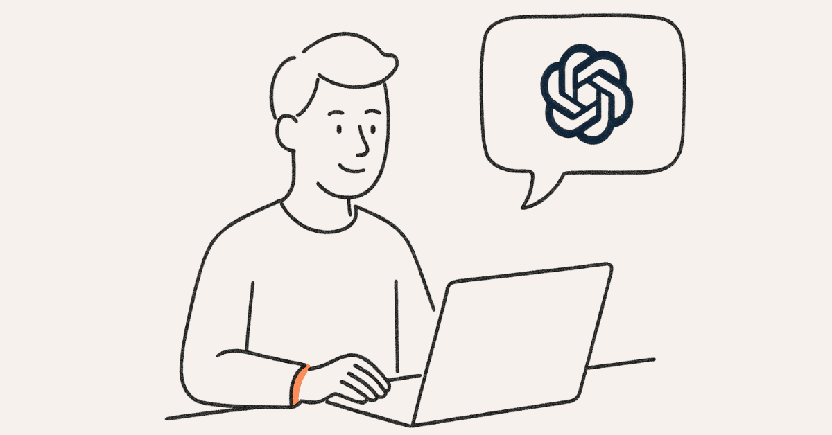 AI-assisted interview practice illustration