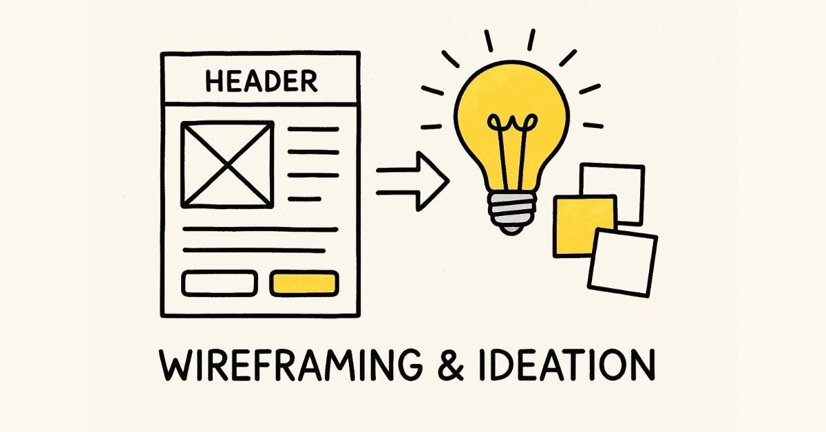 wireframing & ideation in uiux course