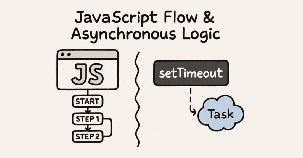 java script flow and asynchronous logic