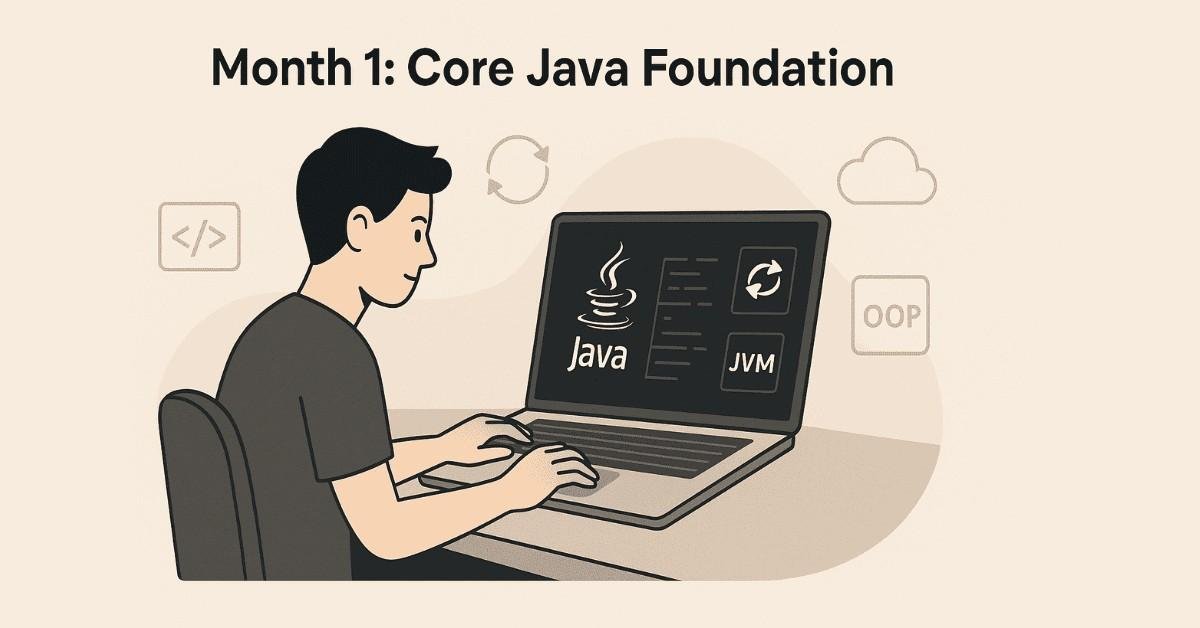Month 1 core fundamentals in java full stack ,core java
