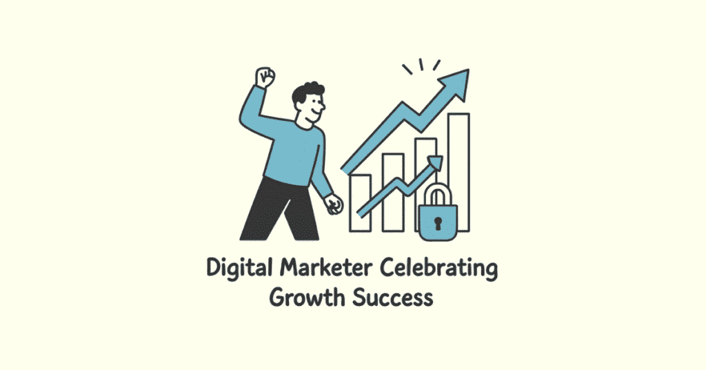 Digital marketing success visual