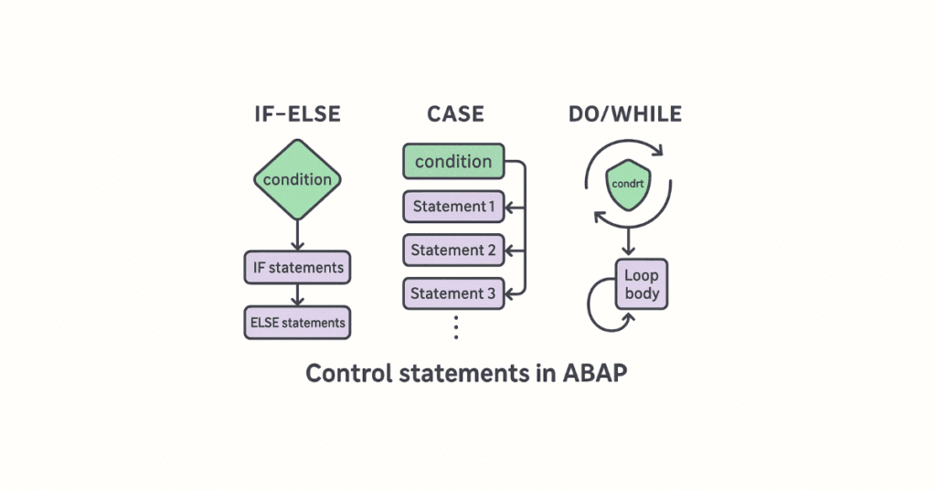 ABAP conditional flow illustration