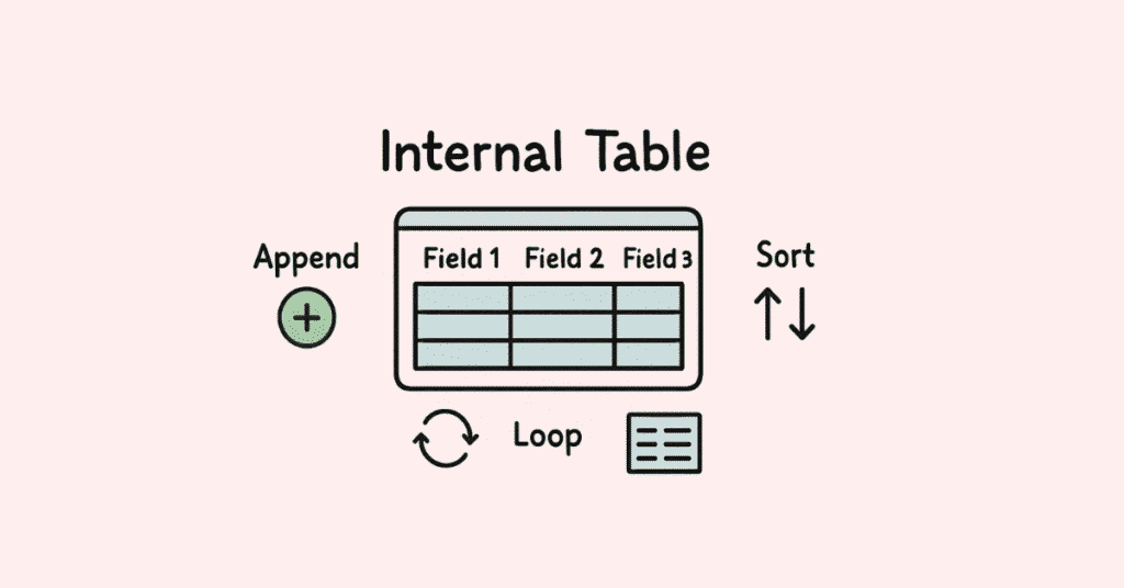 Internal table operations in ABAP