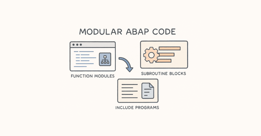ABAP modularization concept