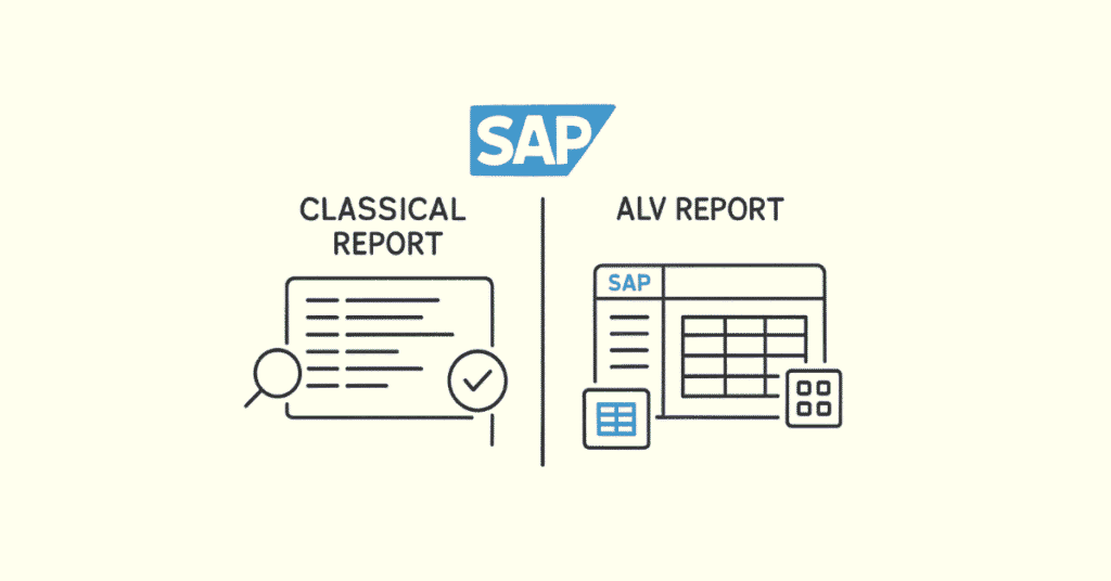 Classical and ALV report comparison
