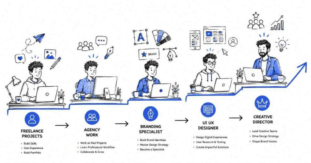 Career opportunities and growth path for graphic designers in the digital industry