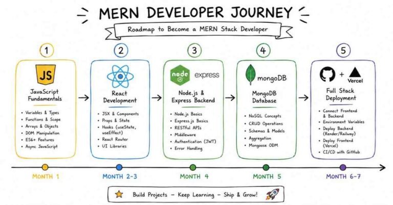 How to Become a MERN Stack Developer in 2026 | Roadmap & job