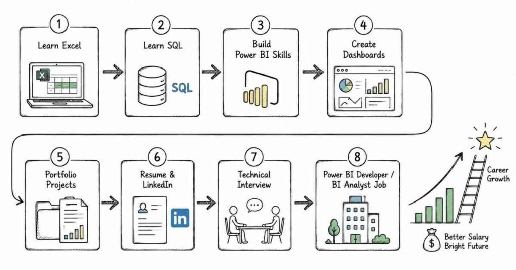 Power BI Career Growth Workflow