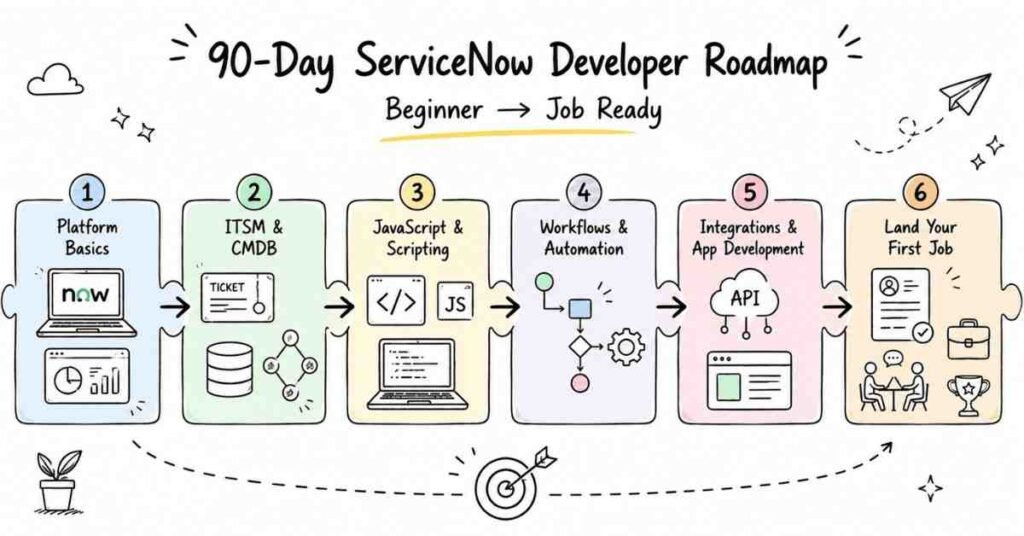 90-Day ServiceNow Developer Roadmap