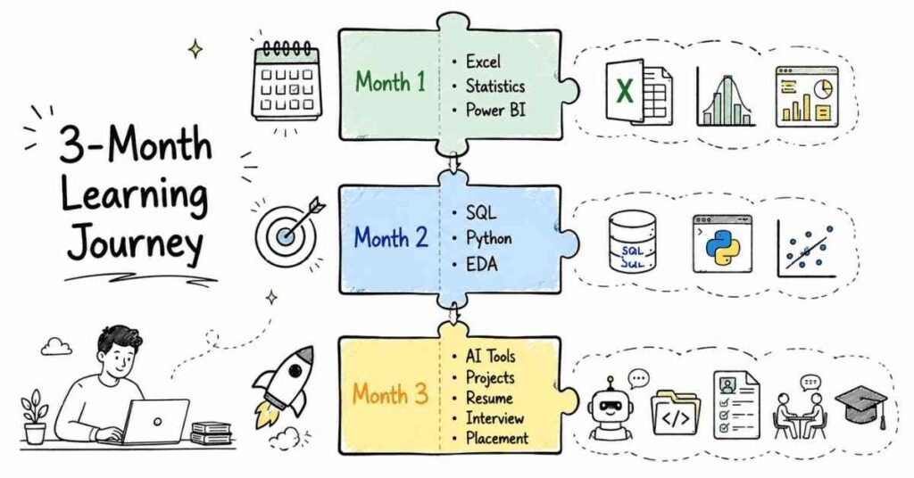 Month-wise Learning Journey