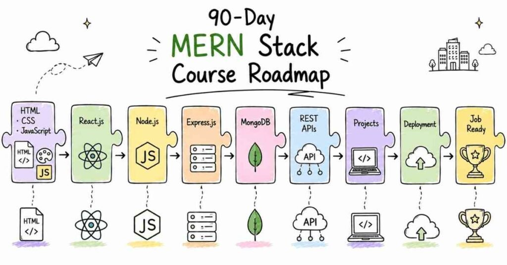 Show the complete 90-day roadmap at a glance.