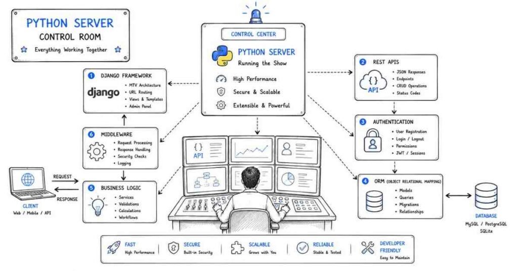 Python Django interview questions including REST API authentication and ORM