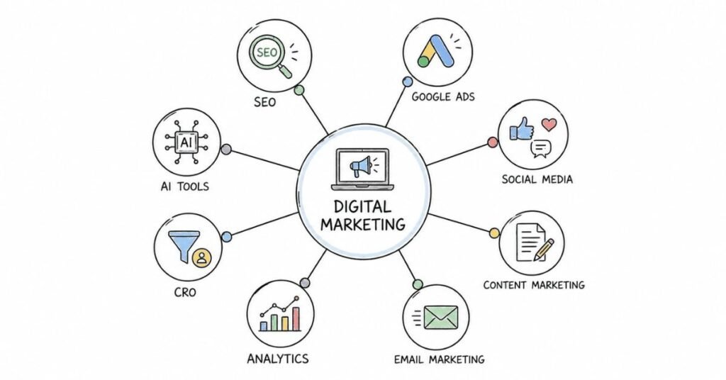 Complete digital marketing ecosystem overview