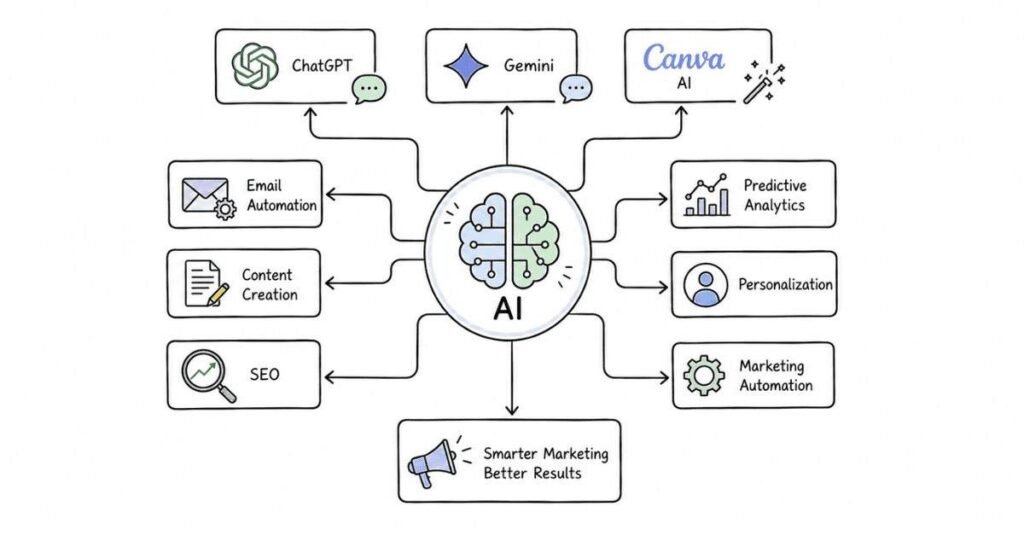 AI tools transforming digital marketing workflow