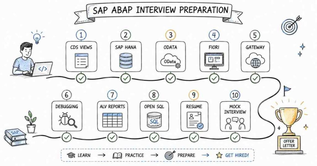 SAP ABAP interview preparation checklist 2026