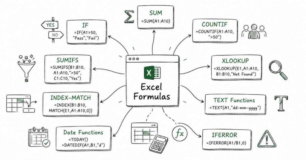 Advanced Excel formulas interview preparation