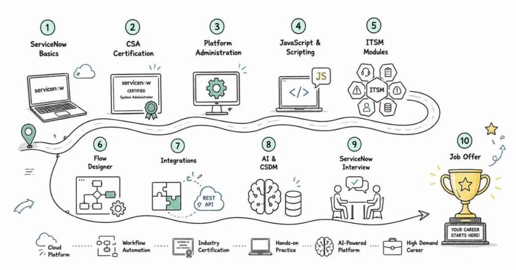 ServiceNow career roadmap 2026