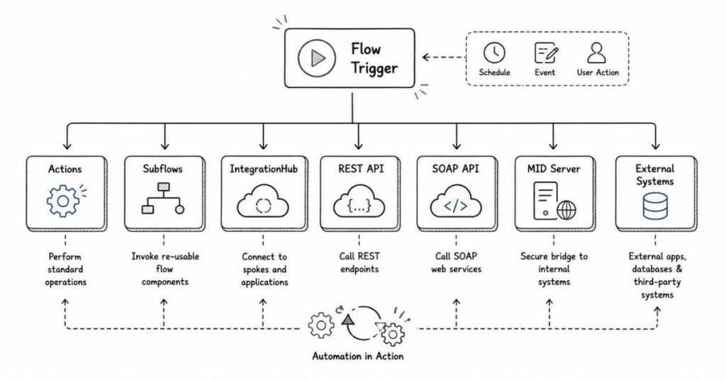 ServiceNow Flow Designer and integrations