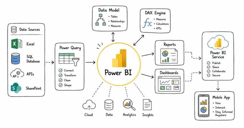Power BI architecture overview