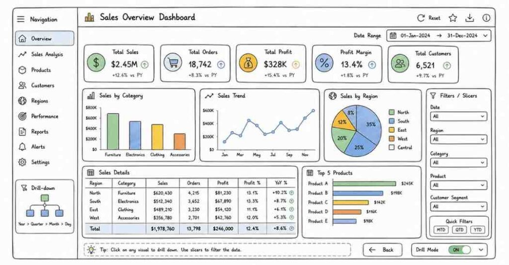 Power BI dashboard design best practices