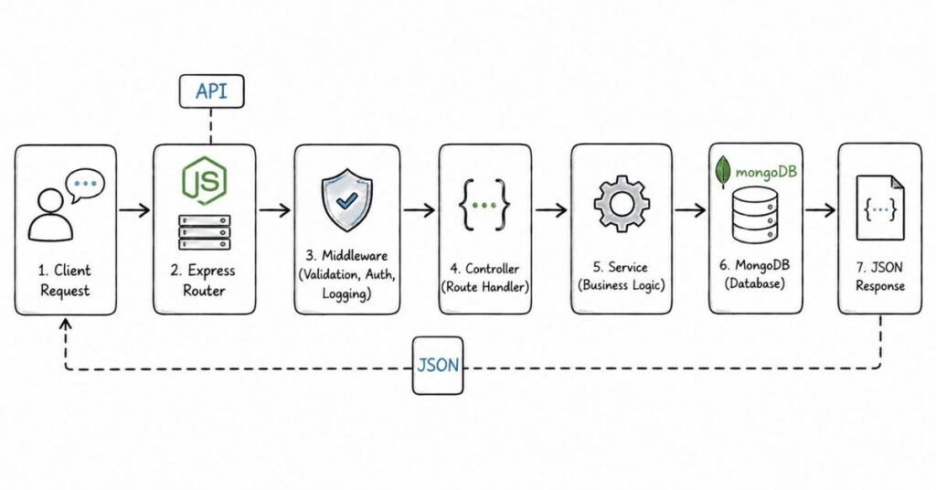 Node.js Express API workflow