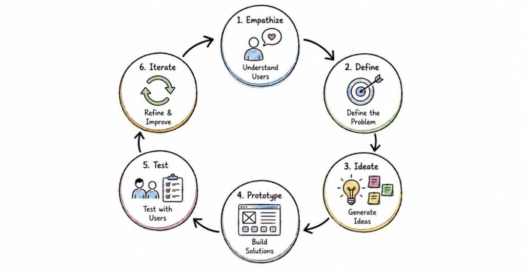Design Thinking Process for UI UX
