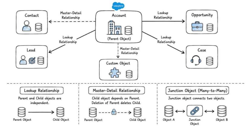 Salesforce Data Model Relationships