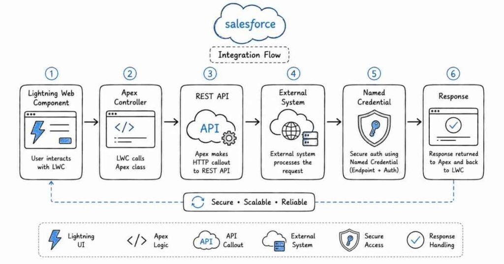 Salesforce LWC Integration Flow