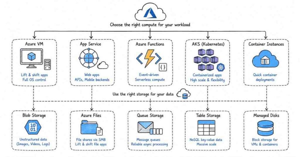 Azure Compute and Storage Services