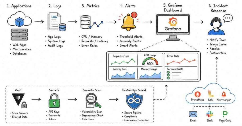DevOps Monitoring Logging DevSecOps