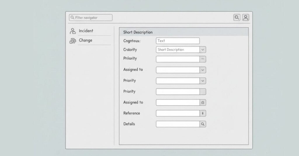ServiceNow form & field creation visual