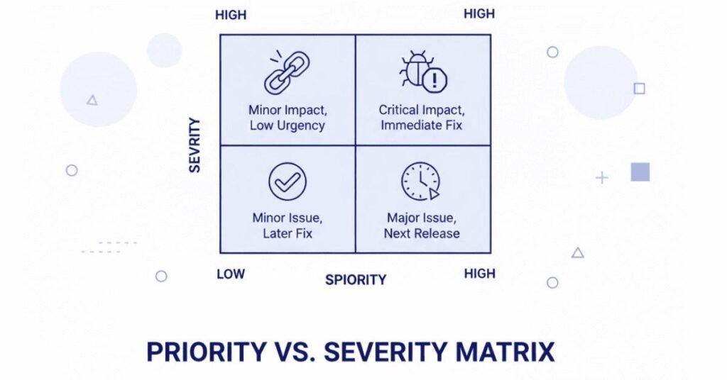 Flat priority-severity comparison.