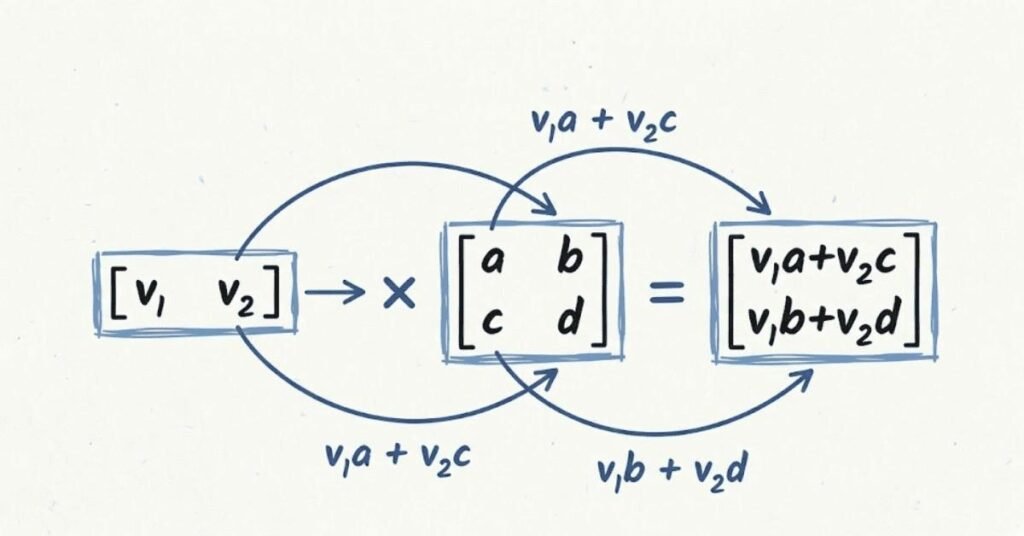Flat vector & matrix visual