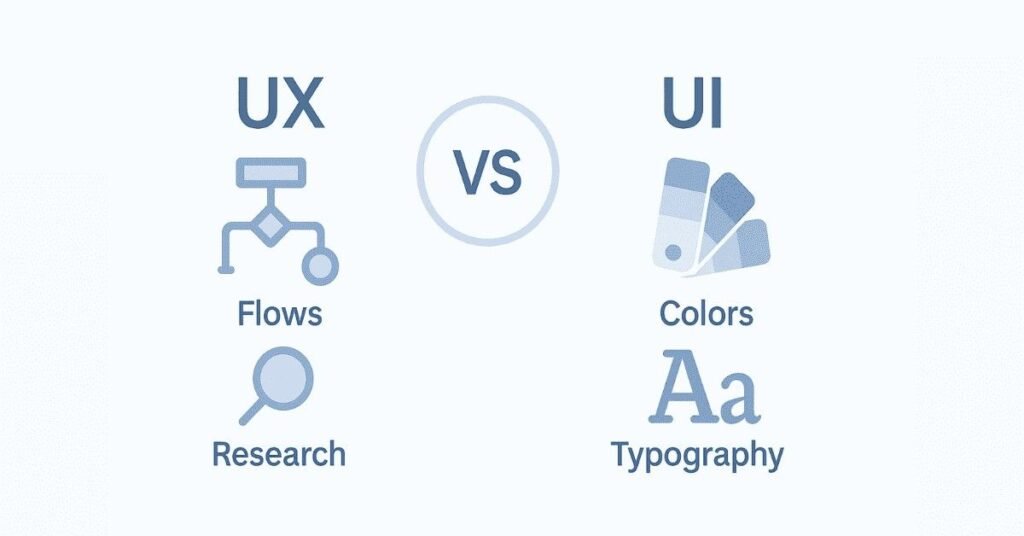UX vs UI comparison graphic