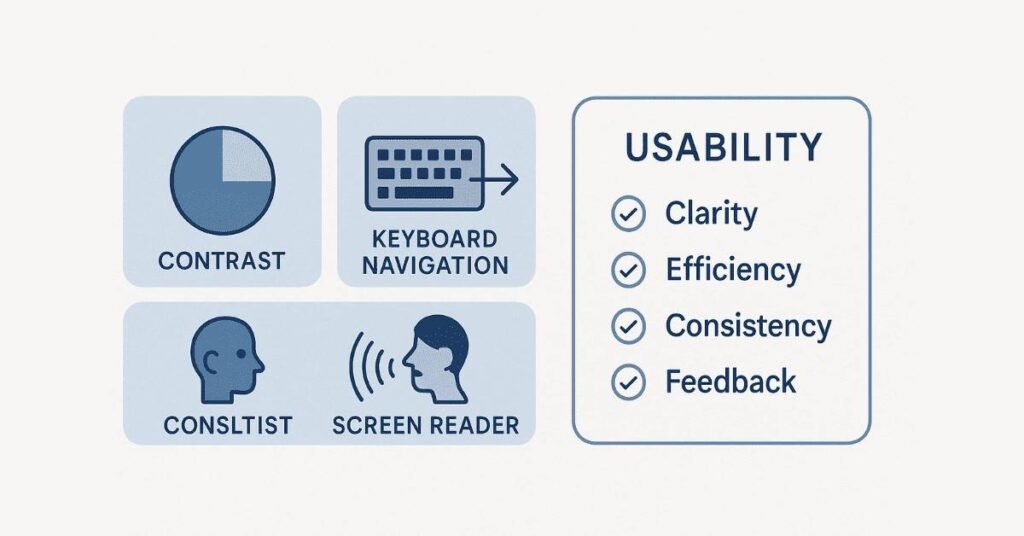 Accessibility + usability icons