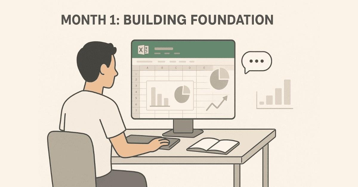 Month 1 building foundations in excel course