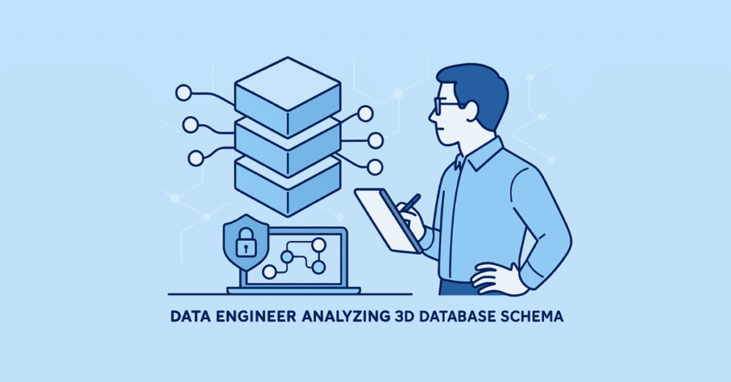 Database interview preparation concept illustration