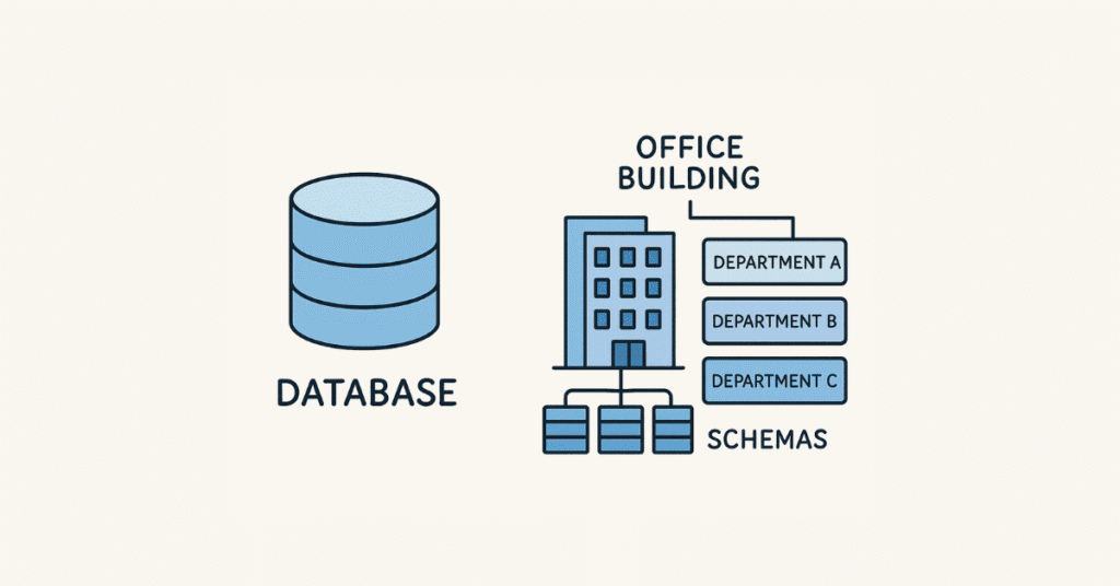Database vs Schema Illustration