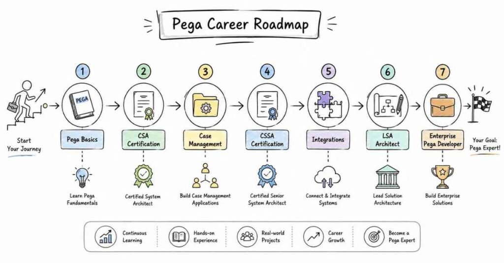 Pega Developer career roadmap and certification path