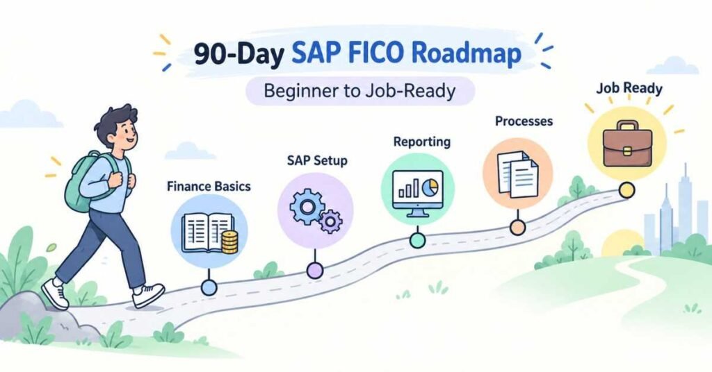Beginner learning roadmap showing finance skills and career growth. | FLM | FrontLinesEduTech |