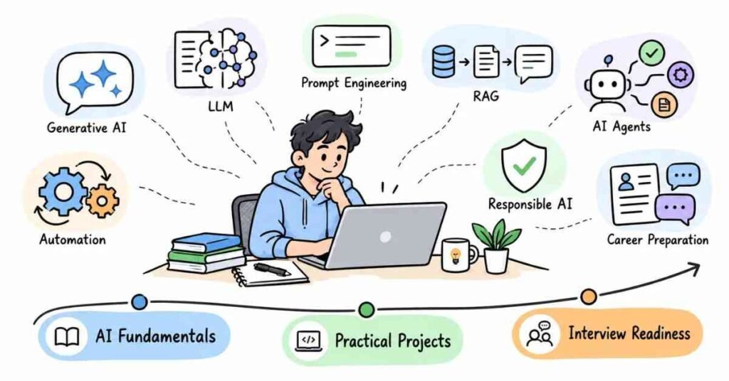 AI Mastery interview preparation guide for Generative AI and LLM roles | flm | frontlines edutech